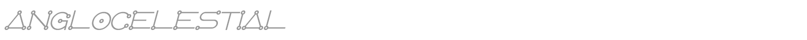 Anglo Celestial font preview